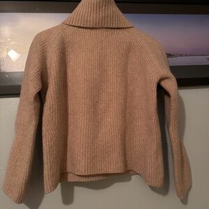 Lily silk 100% merino wool Cozy Tan Women's Sweater